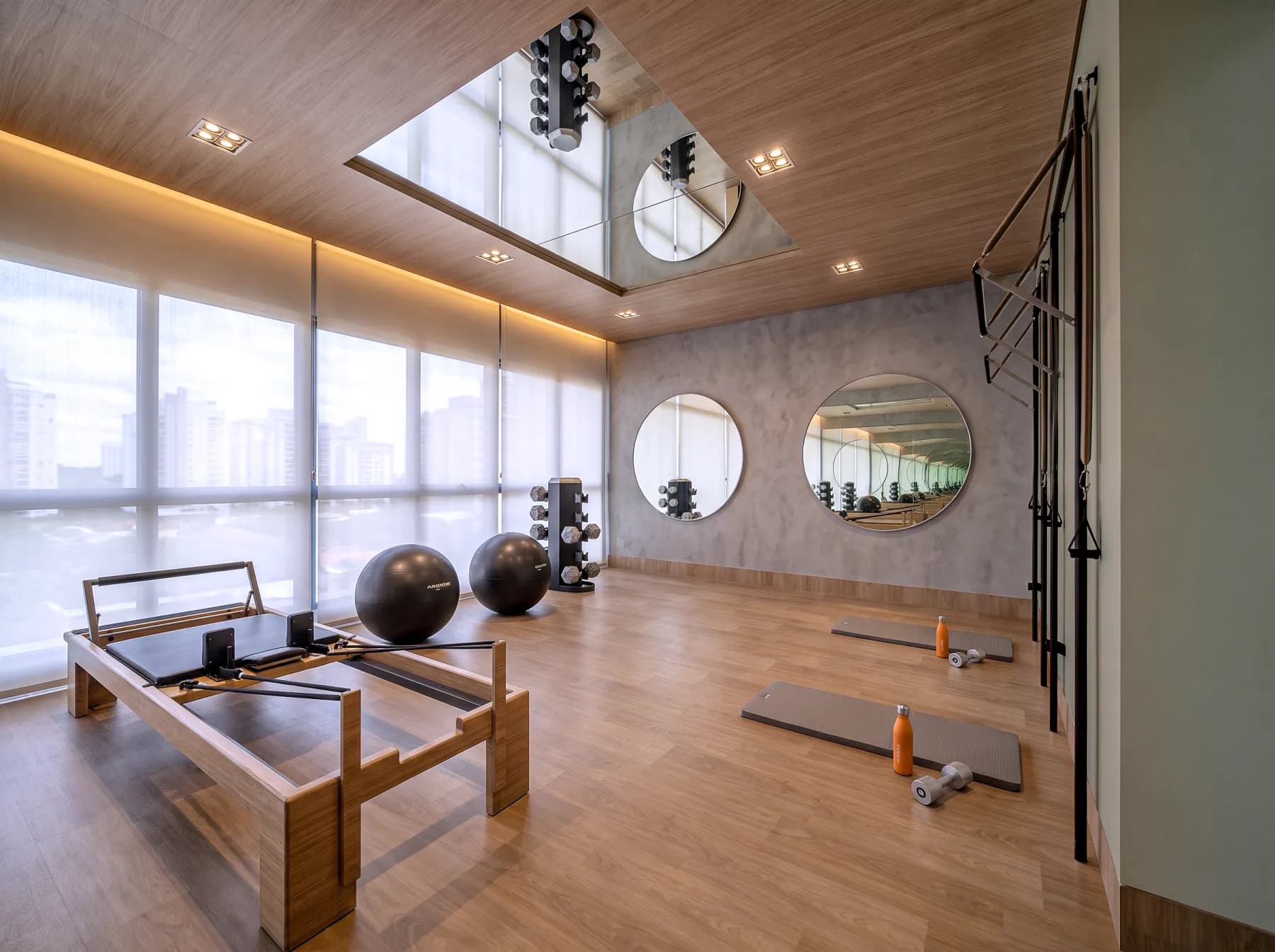Sala de pilates e yoga