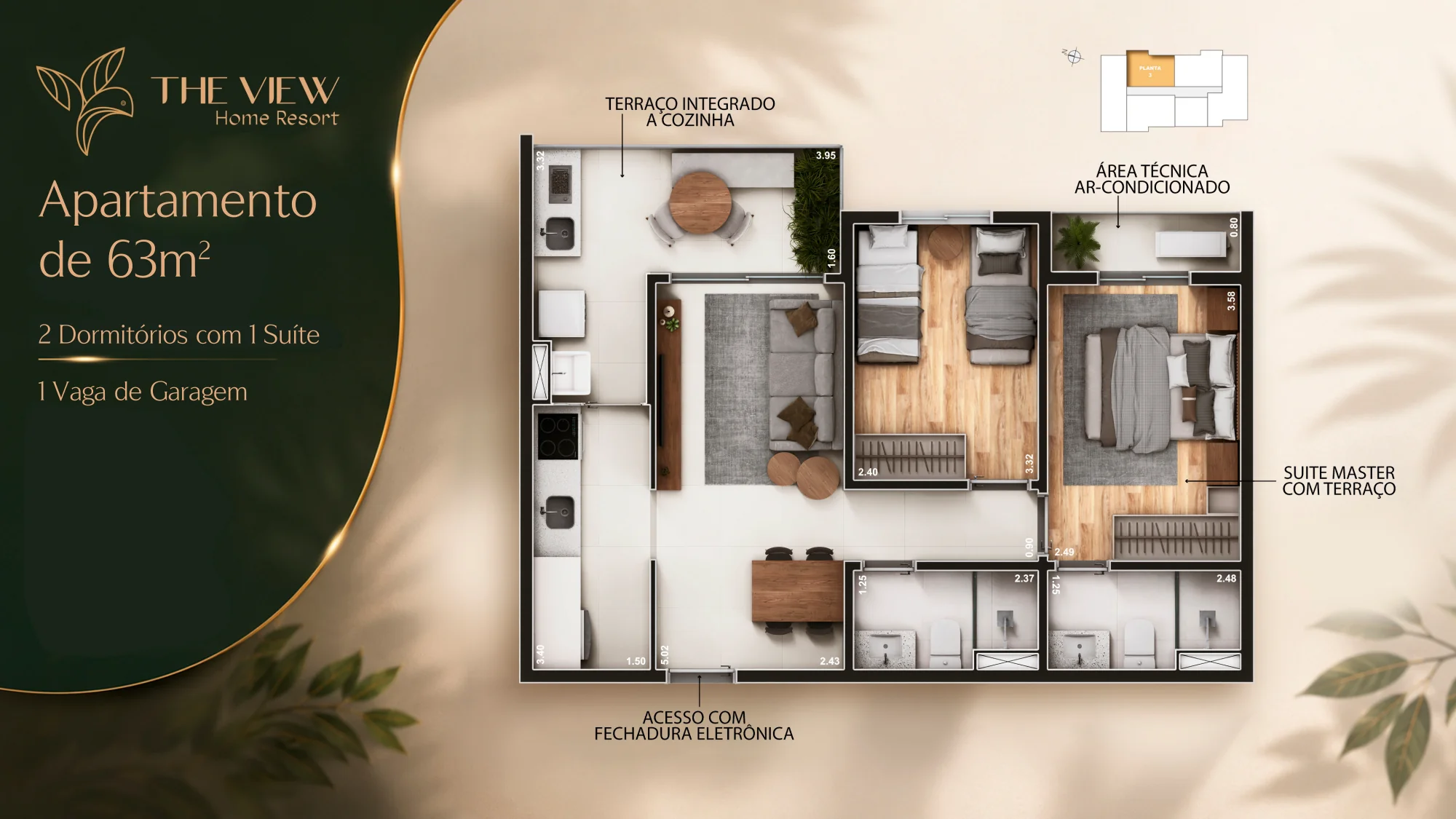 63m²